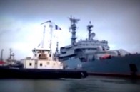 Російський екіпаж покинув «містралі» і відчалив до РФ ВІДЕО