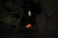 На Театральному майдані Луцька ледь не спопелили ялинки ФОТО