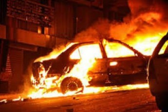 Вночі поблизу Луцька згоріла автівка