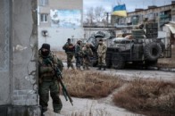 Українські бійці розгромили колону військ терористів у Дебальцевому