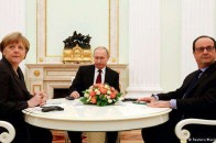 Олланд і Меркель не потиснули руку Путіну у Москві і спільної заяви не зробили ФОТО