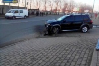 Аварія в Луцьку: «Мітсубісі» зіткнулась з «Ауді» ФОТО