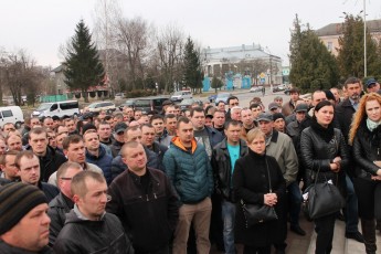 Волинські шахтарі поновили мітинг ОНОВЛЕНО ФОТО