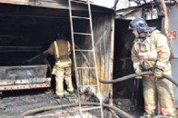 Пожежа в гаражному кооперативі Одеси: постраждали семеро рятувальників