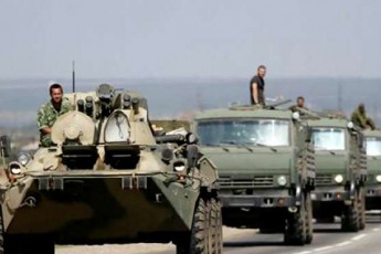 Через Шахтарськ пройшла колона військової техніки бойовиків