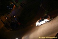 Аварія в Луцьку: захмелілий водій влаштував перегони з ДАІвцями й не вписався у поворот ФОТО