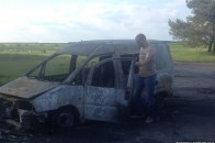При нез'ясованих обставинах згоріло авто волинського активіста ВІДЕО