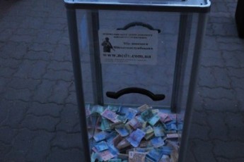 На Волині поцупили скриньку з пожертвами для бійців АТО
