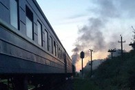 На Прикарпатті пасажири стали заручниками палаючого поїзда ФОТО