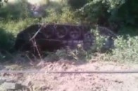 У Криму танк злетів з траси та зніс три електроопори ВІДЕО