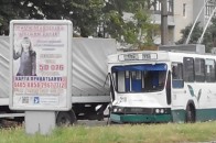Аварія в Луцьку: тролейбус врізався у вантажівку ФОТО
