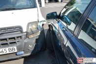 Аварія в центрі Луцька: дорогу не поділили дві автівки ФОТО