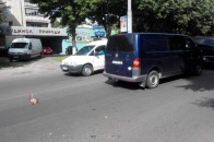 Мікроавтобус влаштував у центрі Луцька потрійну аварію ФОТО