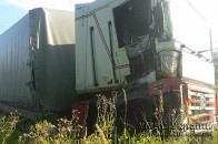 Ранкова аварія на Волині: поляк за кермом вантажівки «влетів» в потяг ФОТО