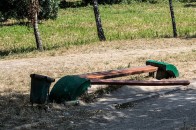 У княжому місті Волині вандали розстріляли ліхтарі