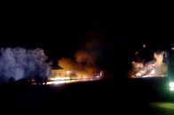 Під Полтавою перекинувся та спалахнув бензовоз: є постраждалий ВІДЕО