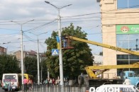 Центр Луцька прикрасили прапорцями на 5 тисяч гривень ФОТО