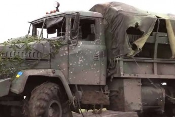 На міні бойовиків підірвався «КрАЗ» із саперами 54-ї бригади