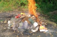 На Волині спалили 10 кілометрів рибальських сіток ФОТО