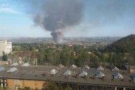 У Донецьку горить військкомат, де розмістилися терористи. ФОТО