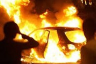 В Ковелі серед ночі згоріла іномарка