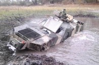 Український броньовик «Дозор-Б» потонув у болоті під час випробувань. ФОТО