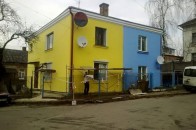 У Луцьку патріотично «одягнули» будинок. ФОТО