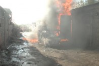 У Луцьку в гаражному кооперативі сталася пожежа