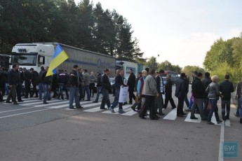 Волинські шахтарі перекрили дорогу державного значення
