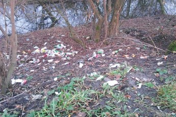Берег річки в Луцьку перетворили на стихійне сміттєзвалище. ФОТО