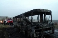 Під Луцьком загорівся рейсовий автобус. ОНОВЛЕНО