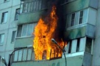 У Луцьку через піротехніку загорівся балкон