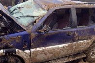 На Рівненщині добувачі бурштину перекинули автомобіль СБУ. ФОТО