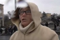 Сепаратистка в Києві закликала вбивати українських солдатів. ВІДЕО