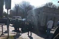 На одній з вулиць Луцька утворився затор через аварію