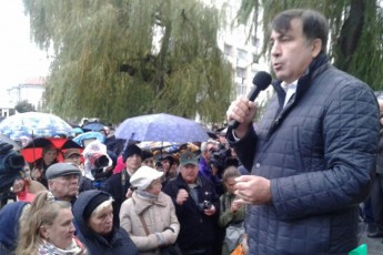 Саакашвілі розказував про «бариг», корумповану владу і вибори в Луцьку