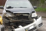 На Волині легковик врізався в інше авто