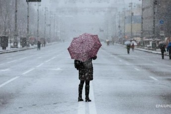 Україну накриє мокрий сніг та сильний вітер