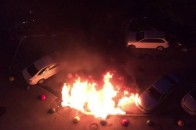 У Одесі масовий підпал авто.ВІДЕО