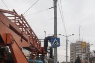 Водій, який пошкодив світлофор у центрі Луцька отримав чотири протоколи
