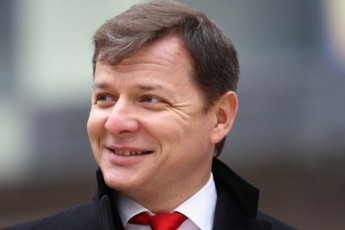 Ляшко проїхався на подарованому велосипеді, під час святкування дня народження (Відео)