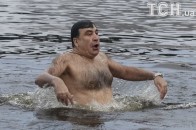 Із вигуками й гримасами: як Ляшко й Саакашвілі до ополонок стрибали