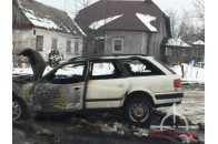 У Луцьку легковик врізався у маршрутку, після чого загорівся