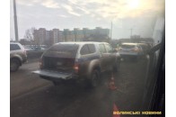 У Луцьку трапилась потрійна аварія на мосту біля 