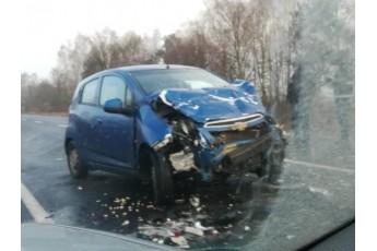 На Волині зіткнулися два автомобілі