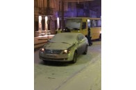ДТП на Богдана Хмельницького: маршрутка наздогнала 
