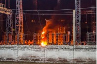На Придніпровській ТЕС спалахнула пожежа