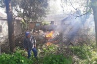 У Луцьку ледь не згоріло подвір’я