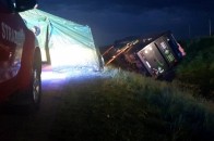 Автобус з українцями перекинувся у Польщі