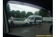 У Луцьку зіткнулись два автомобілі